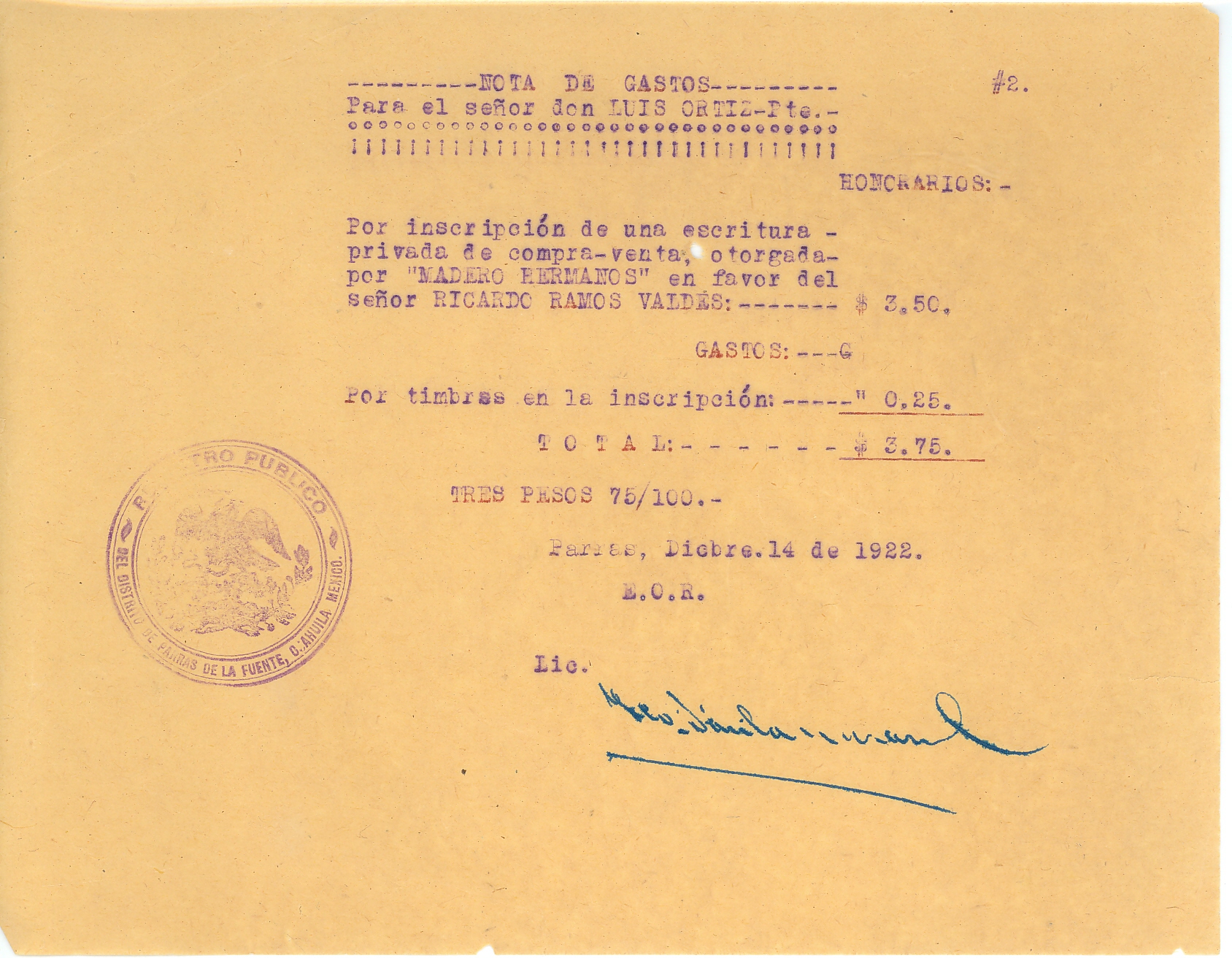 Documento histórico