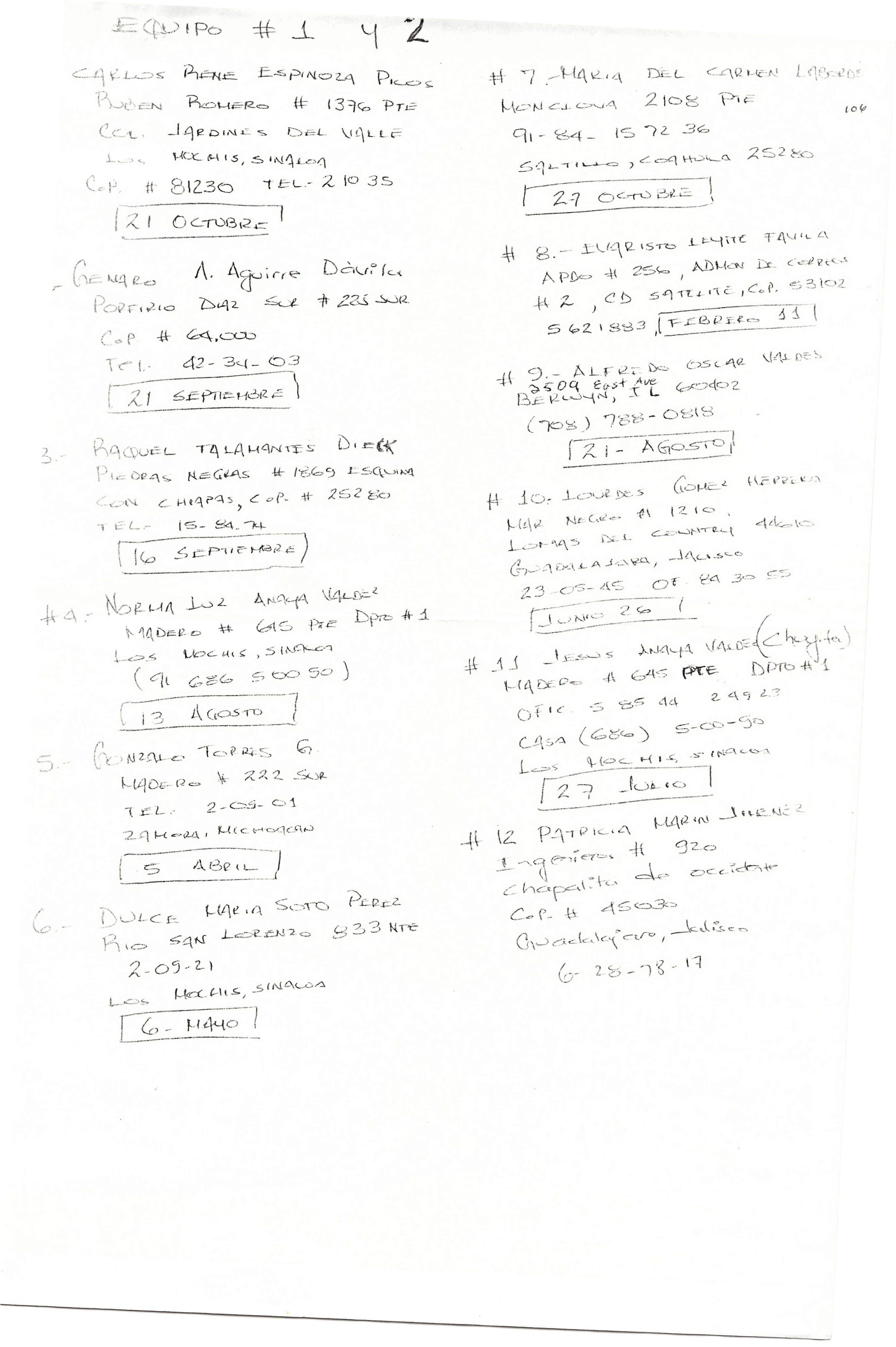 Documento histórico