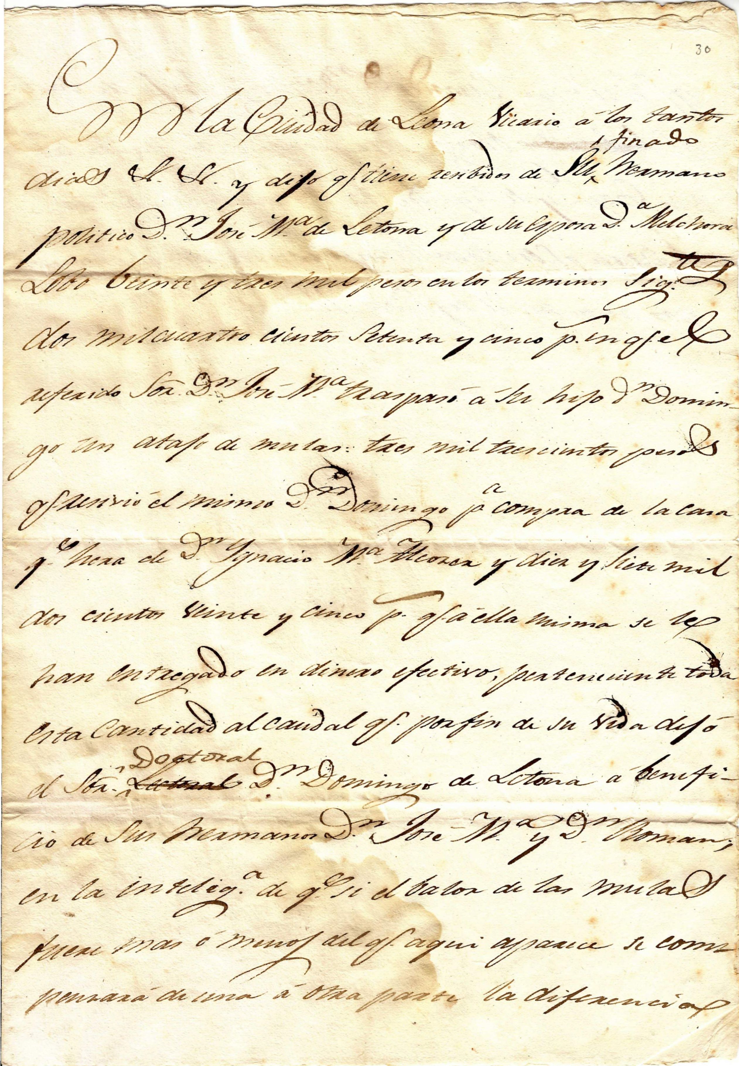 Documento histórico